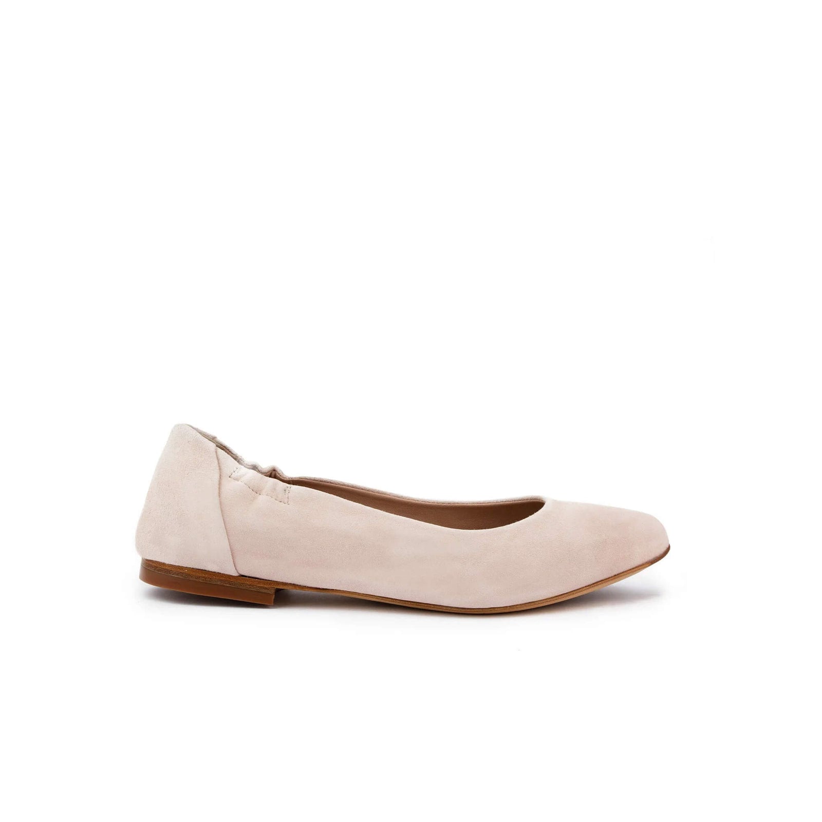 Mara Suede Ballet Flats Bone - Last Chance