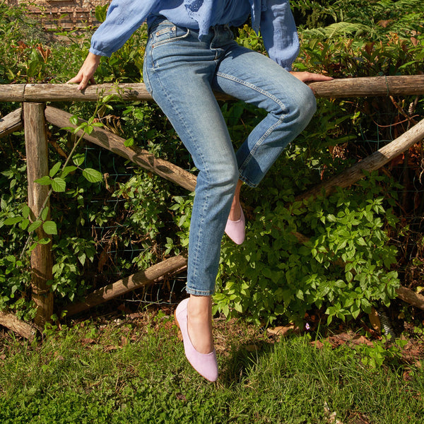 まぁちゃん BALLERINA FLAT SHOES フラットシューズ Mara Flex Flats | Women's Ballet Flats | Italian Suede Shoes