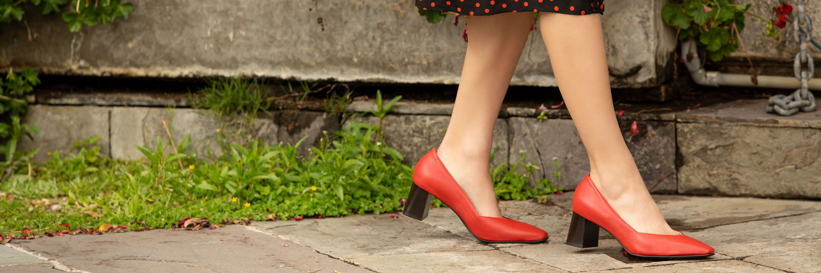 Italian Leather Waterproof Heels