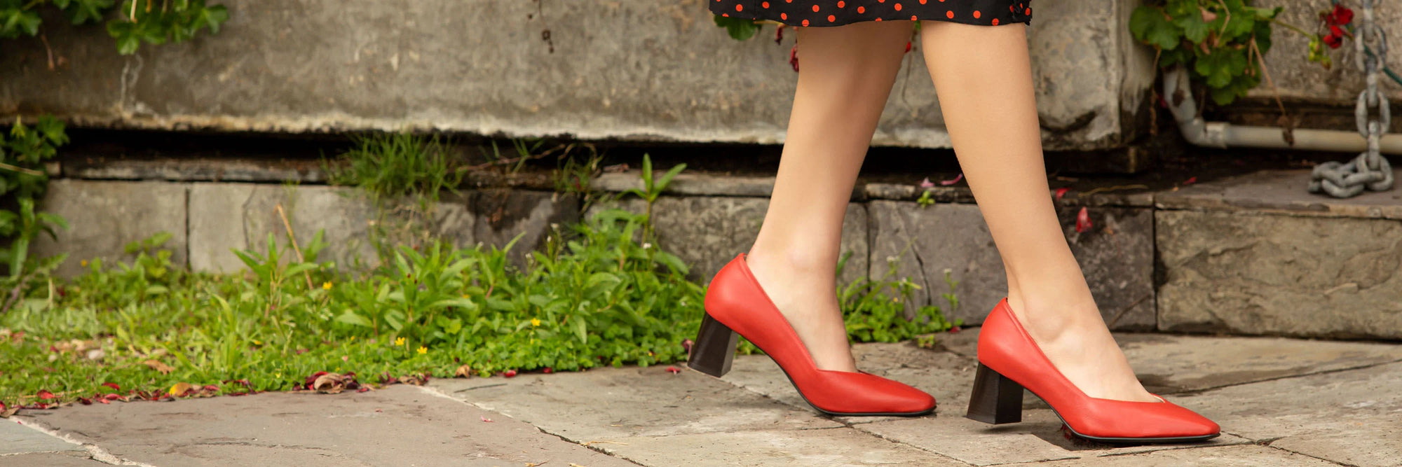 Italian Leather Waterproof Heels