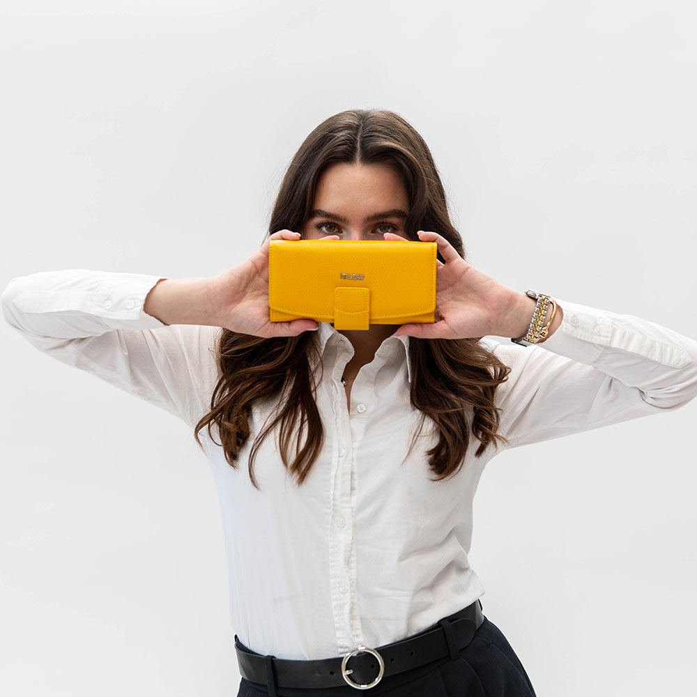 Irene Continental Wallet Saffran
