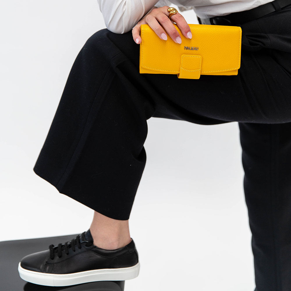 Irene Continental Wallet Saffran