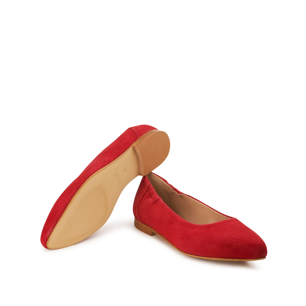 Mara Suede Ballet Flat Extended Sizes