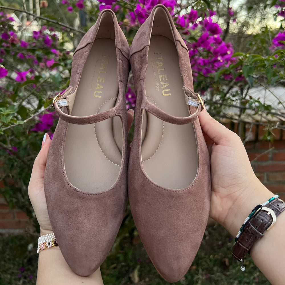 Melia Flex Flats | Women's Mary Janes | Italian Suede Shoes Melia Flex Flats | Women's Mary Janes | Italian Suede Shoes
