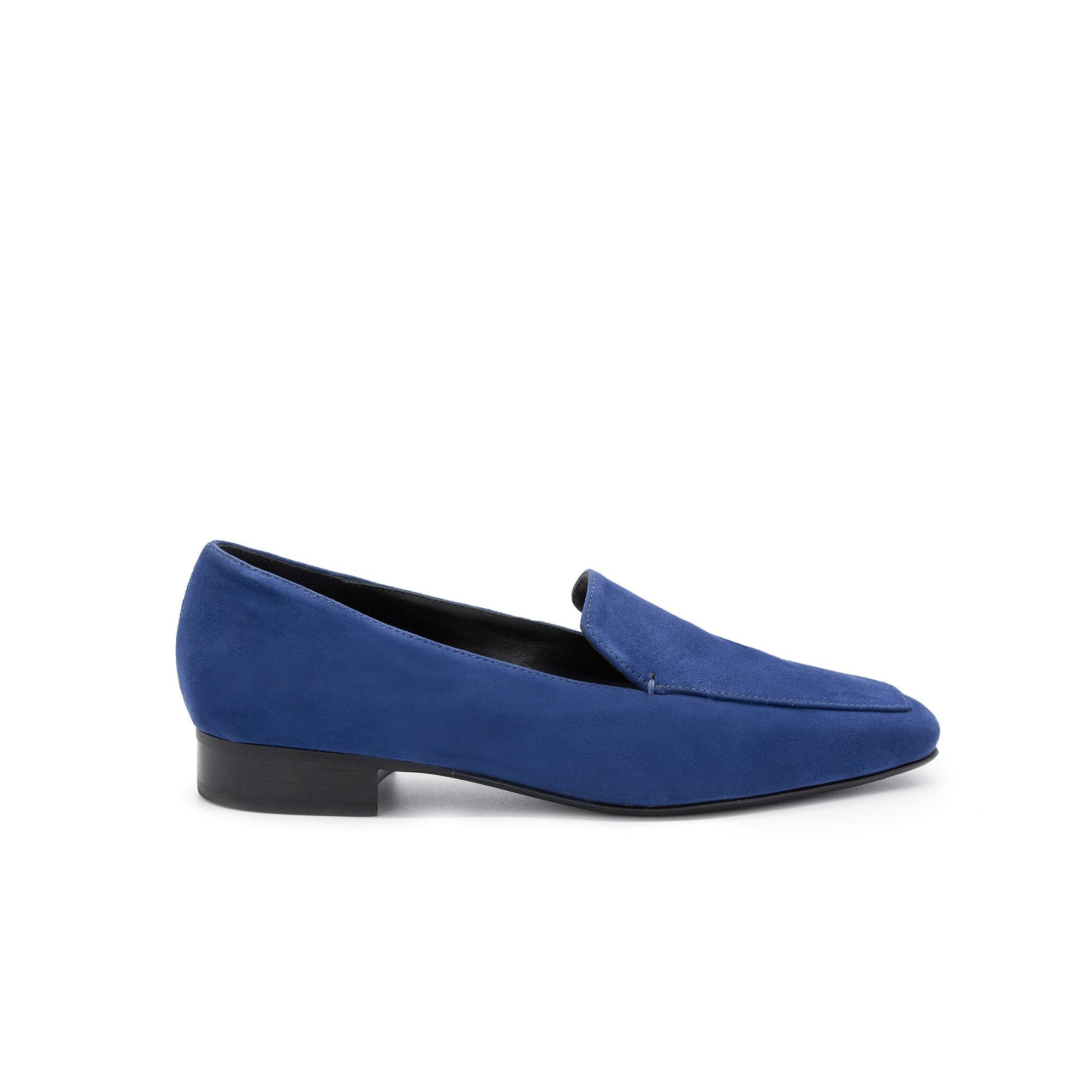 Christina Loafers | Women’s Italian Square Toe Loafers in ‘Bleu ...