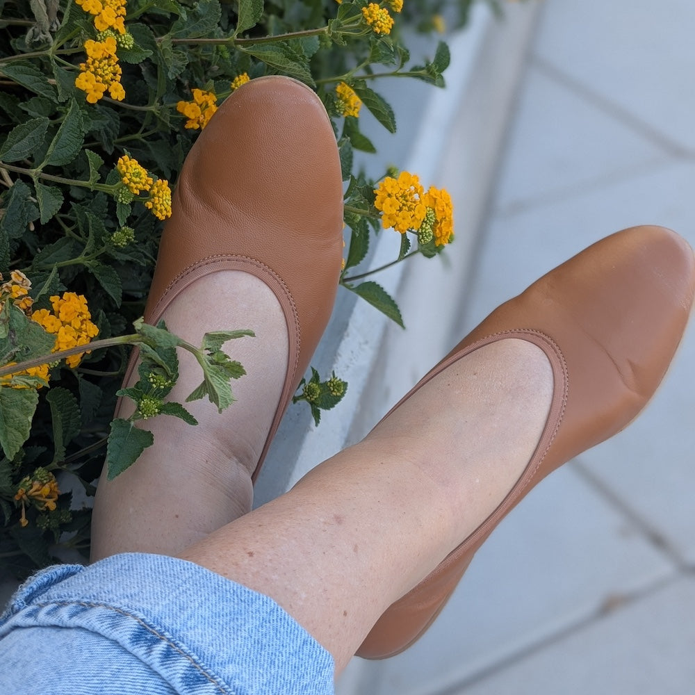 Valleria Leather Flats Cafe