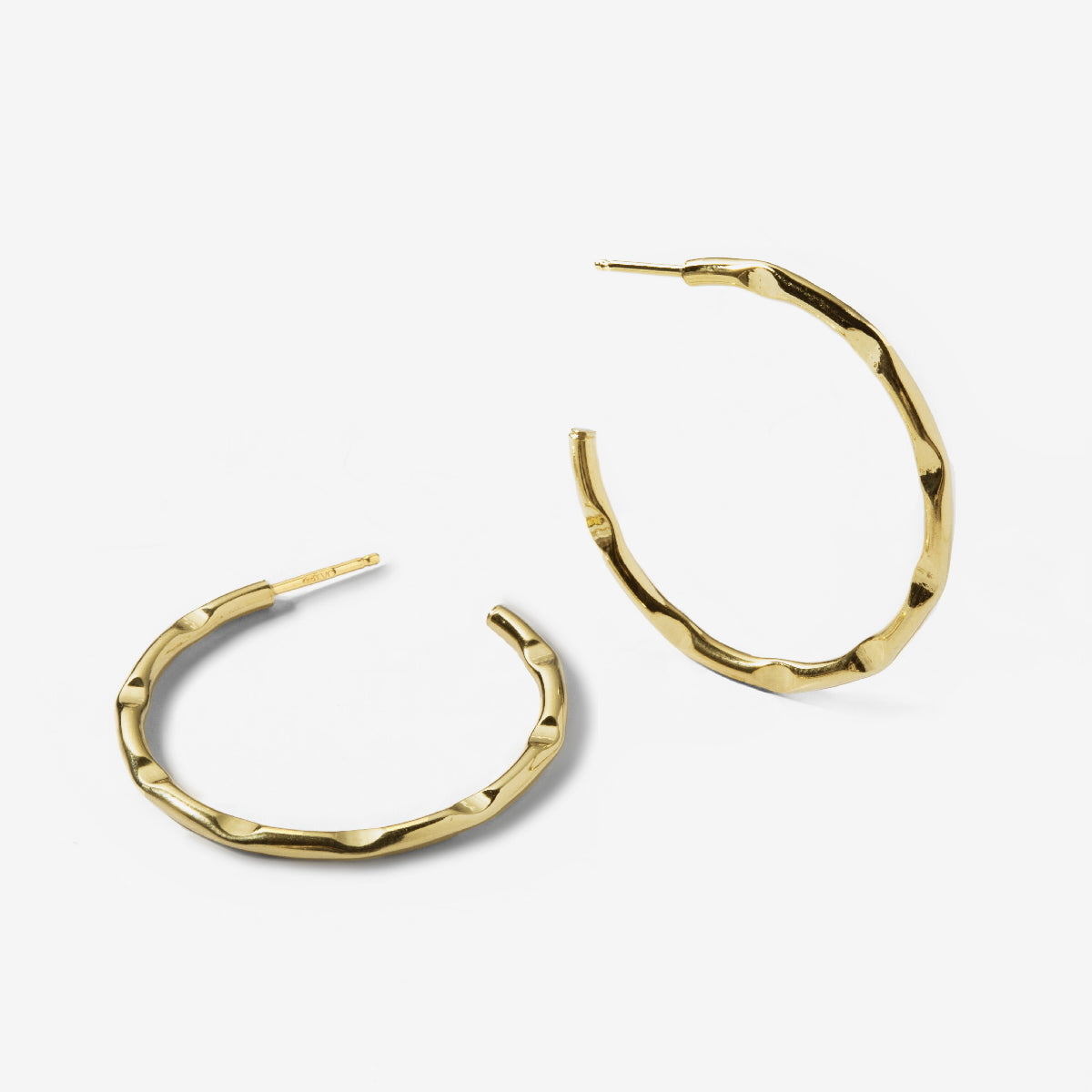 18K Gold-Plate Thin Hoop Earrings