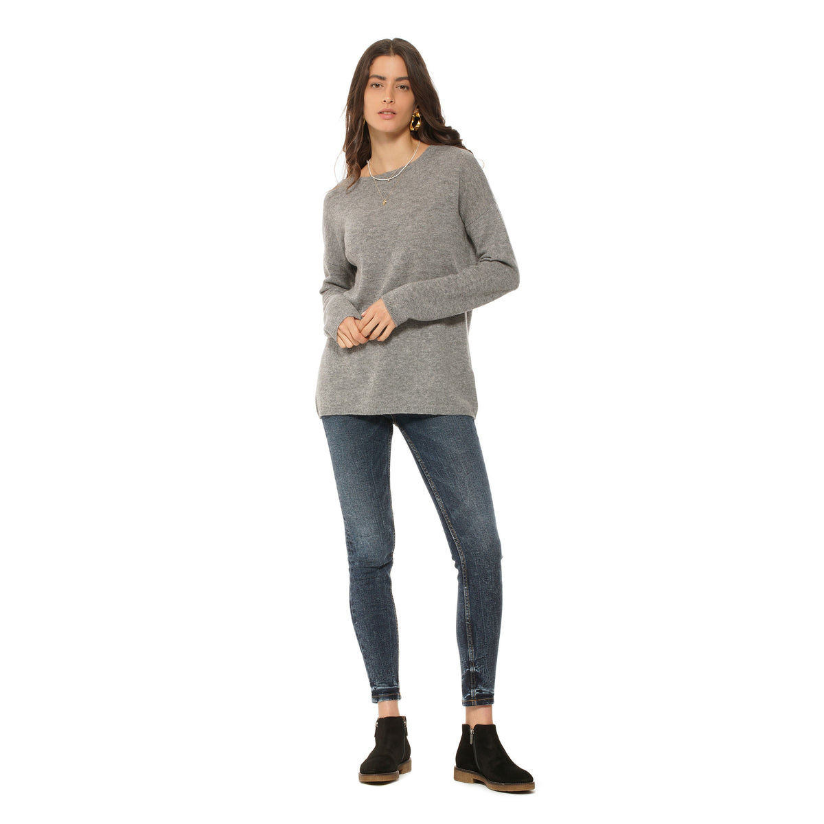 Women's Oversized Cashmere Boatneck Sweater