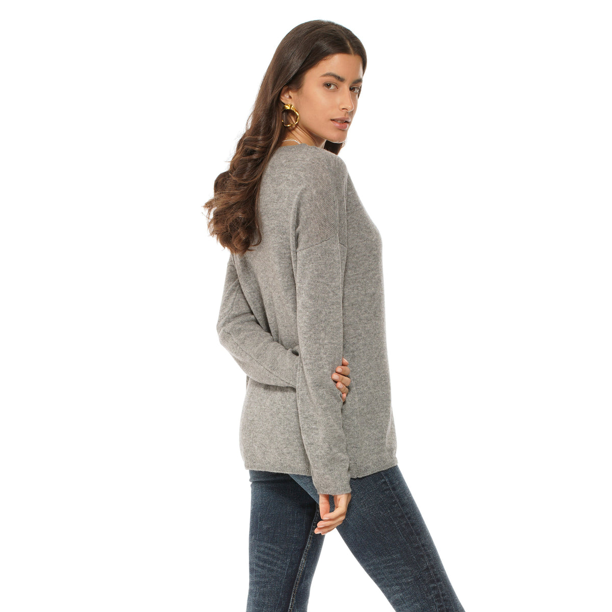 Women's Oversized Cashmere Boatneck Sweater