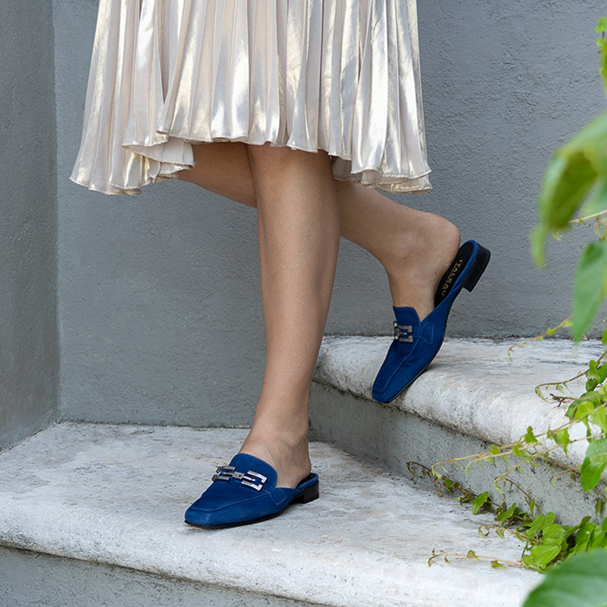 Italeau Cecile mules look great with everything and are made in Italy