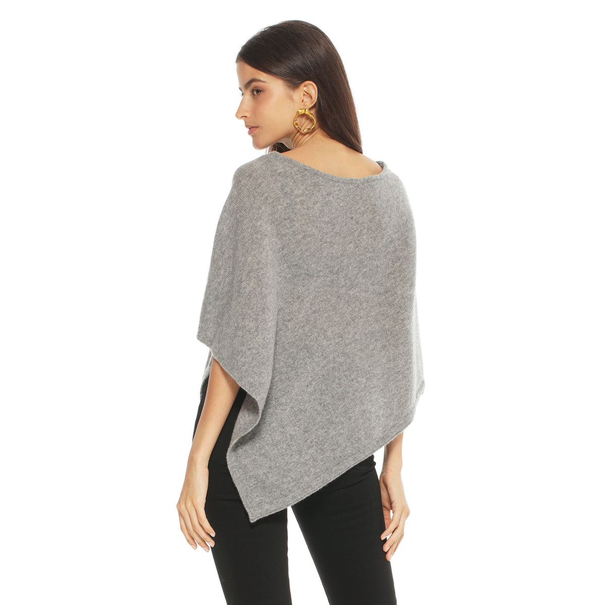 Pure Cashmere Caplet Poncho