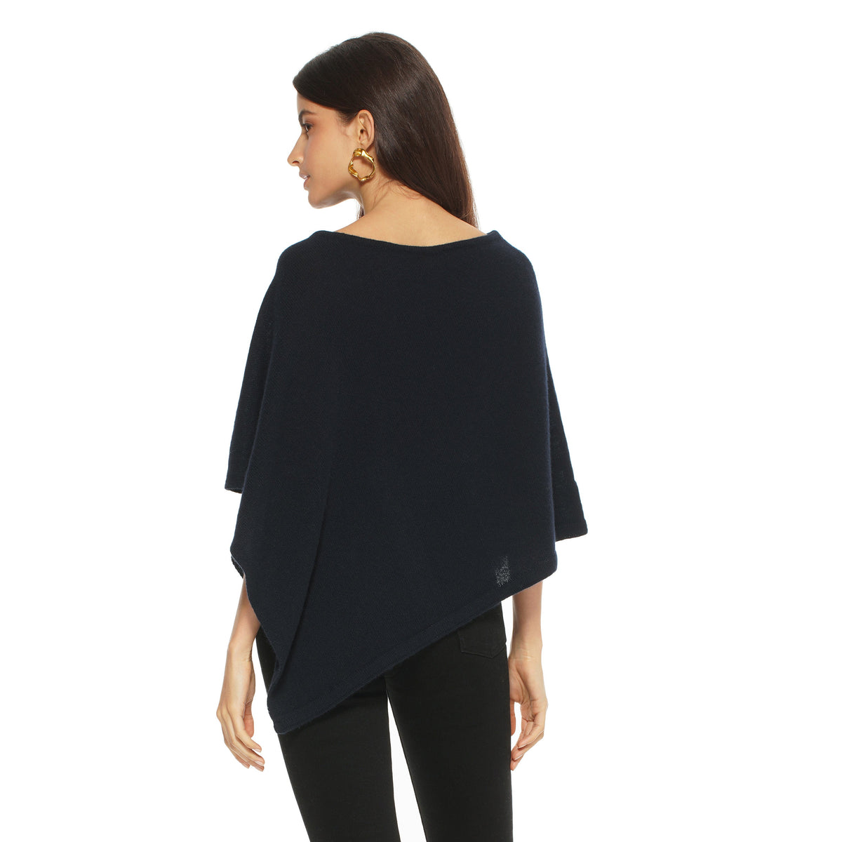 Pure Cashmere Caplet Poncho