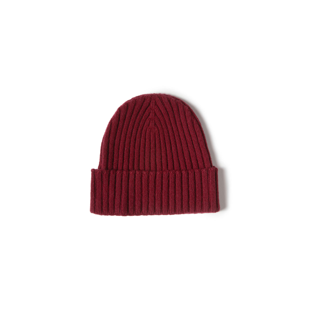 Pure Cashmere Ribbed Hat