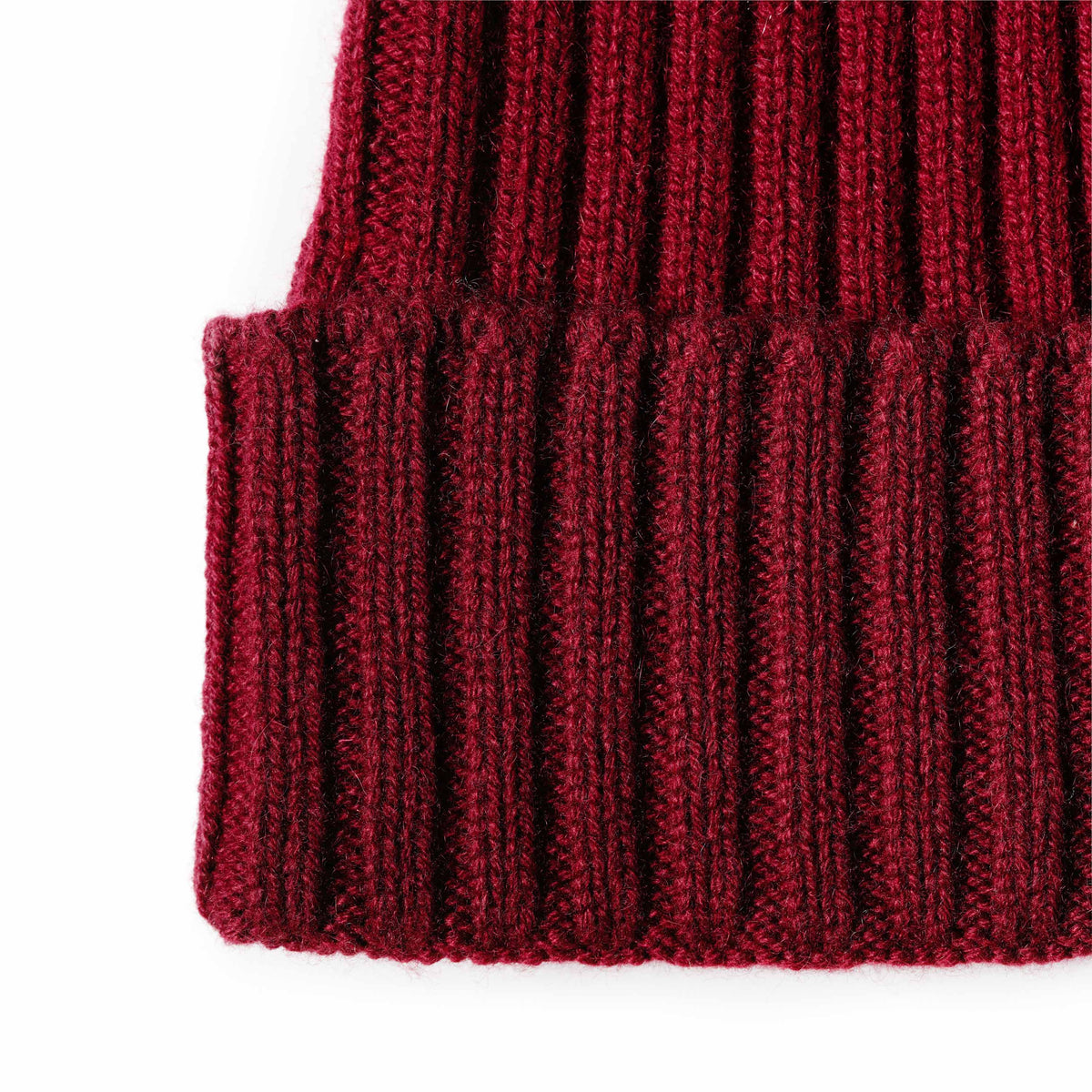 Pure Cashmere Ribbed Hat