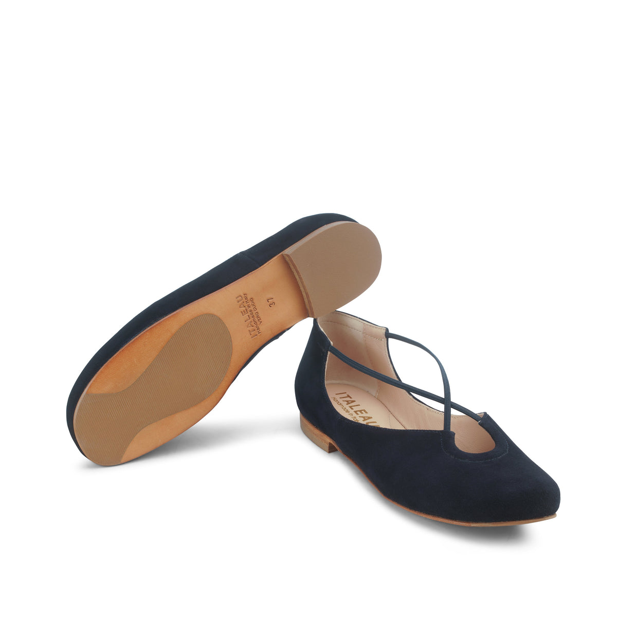 Bria Flexlite Flats Darkest Blue