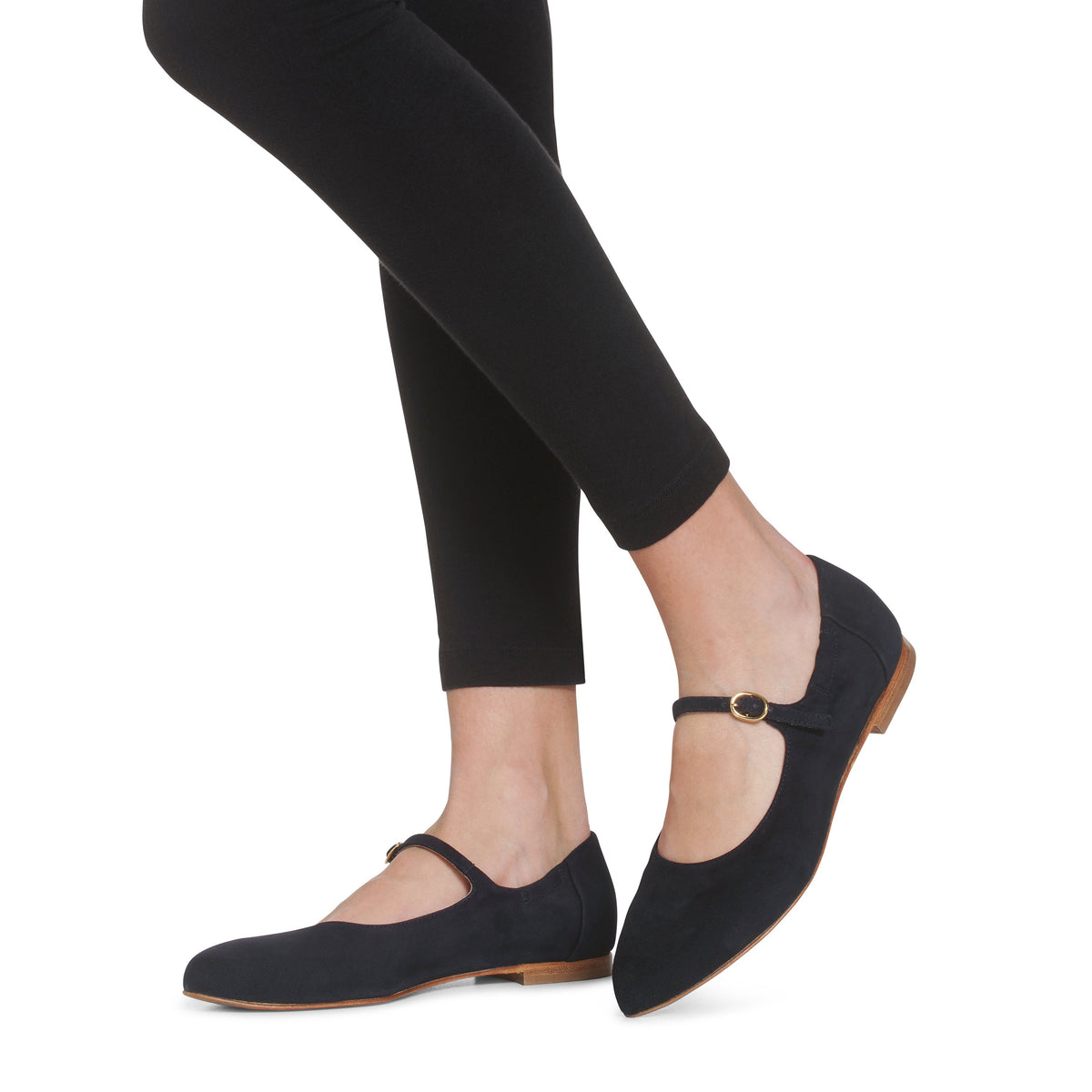 Melia Flexlite Flats Dark Blue - Last Chance