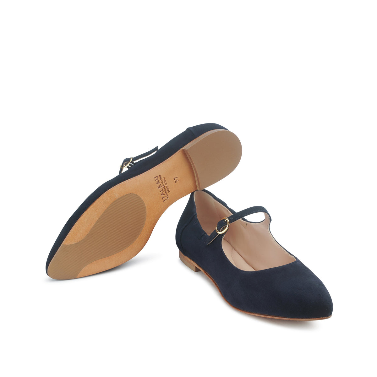 Melia Flexlite Flats Dark Blue - Last Chance