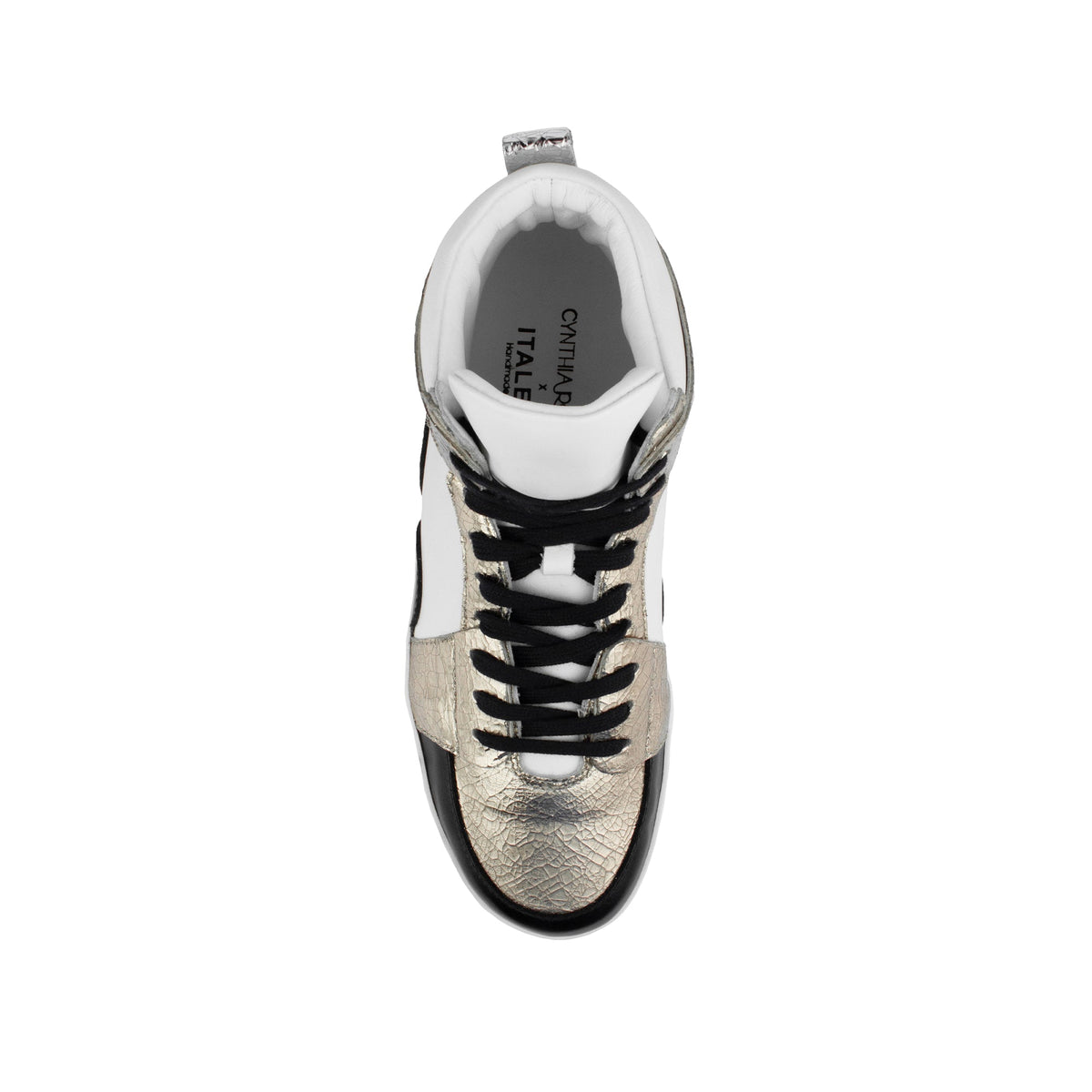 Hi Top Sneaker White Gold - Last Chance