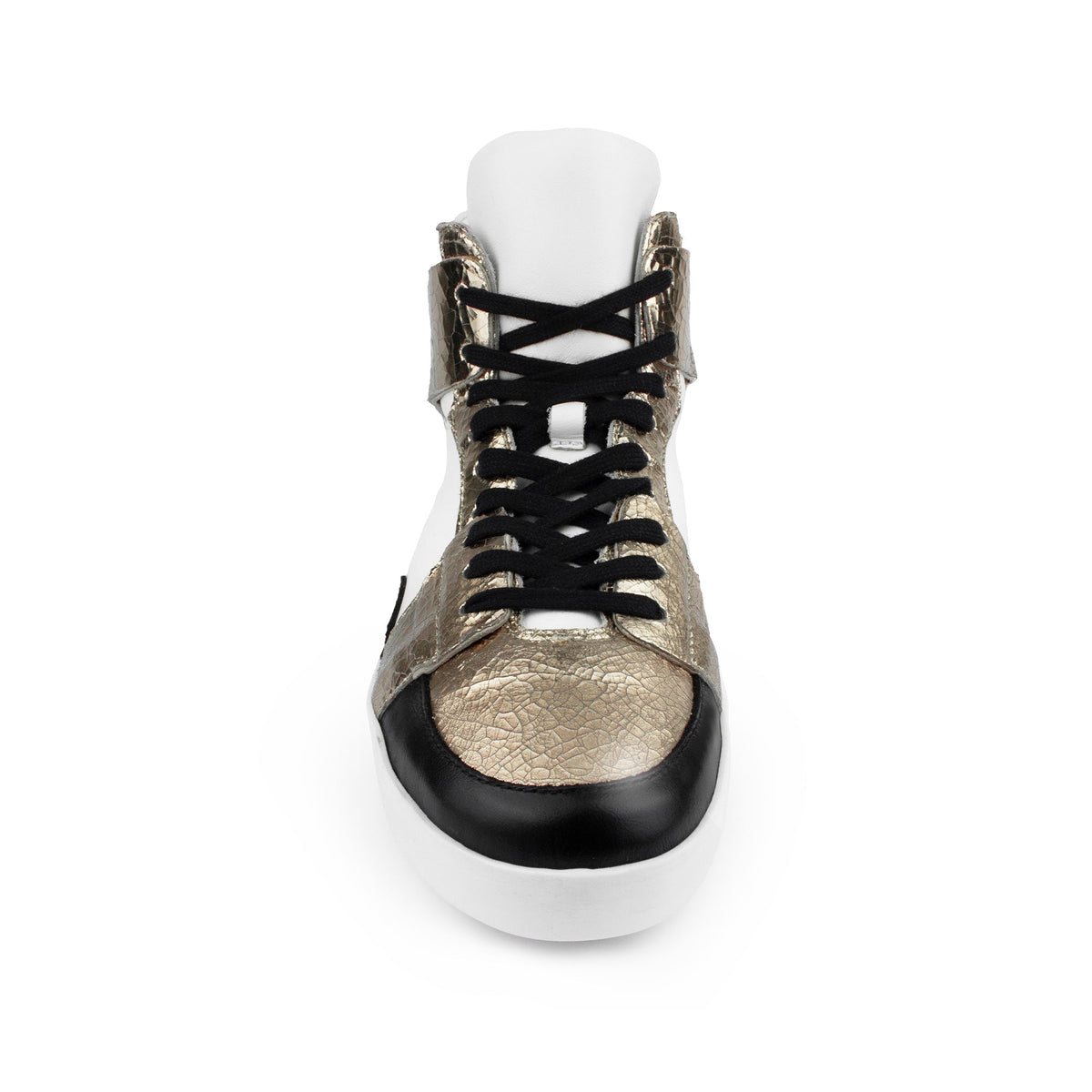 Hi Top Sneaker White Gold - Last Chance