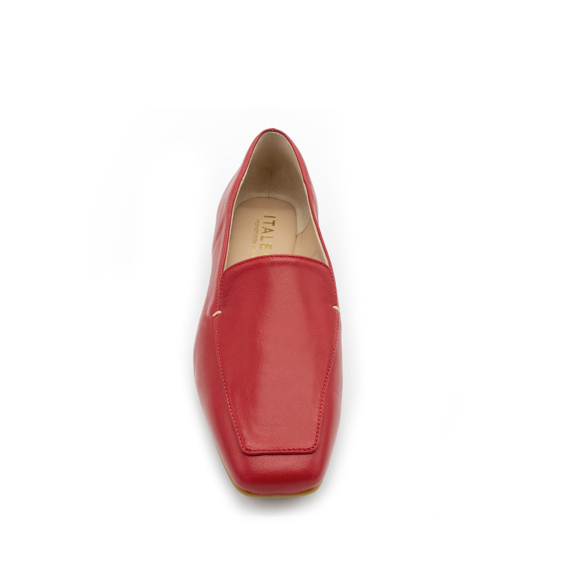 Christina Loafers | Women’s Italian Square Toe Loafers in 'Sunset ...